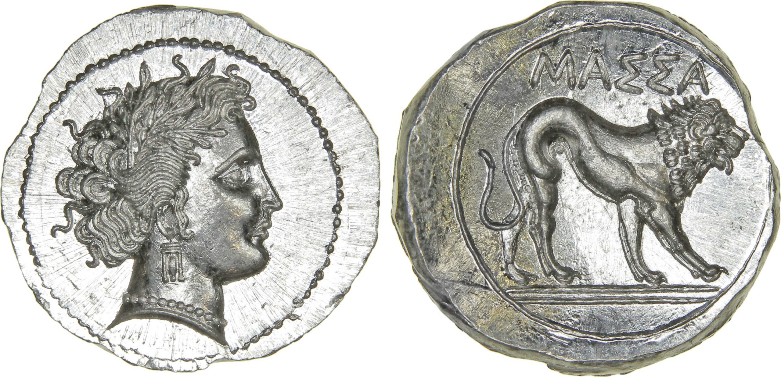 Reproduction Drachme Lourde de Marseille (Massalia) – Monnaie Grecque Antique d'Artemis – Image 2