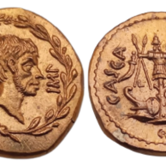 Reproduction Aureus & Denier Brutus "Casca Longus" – Assassinat de César