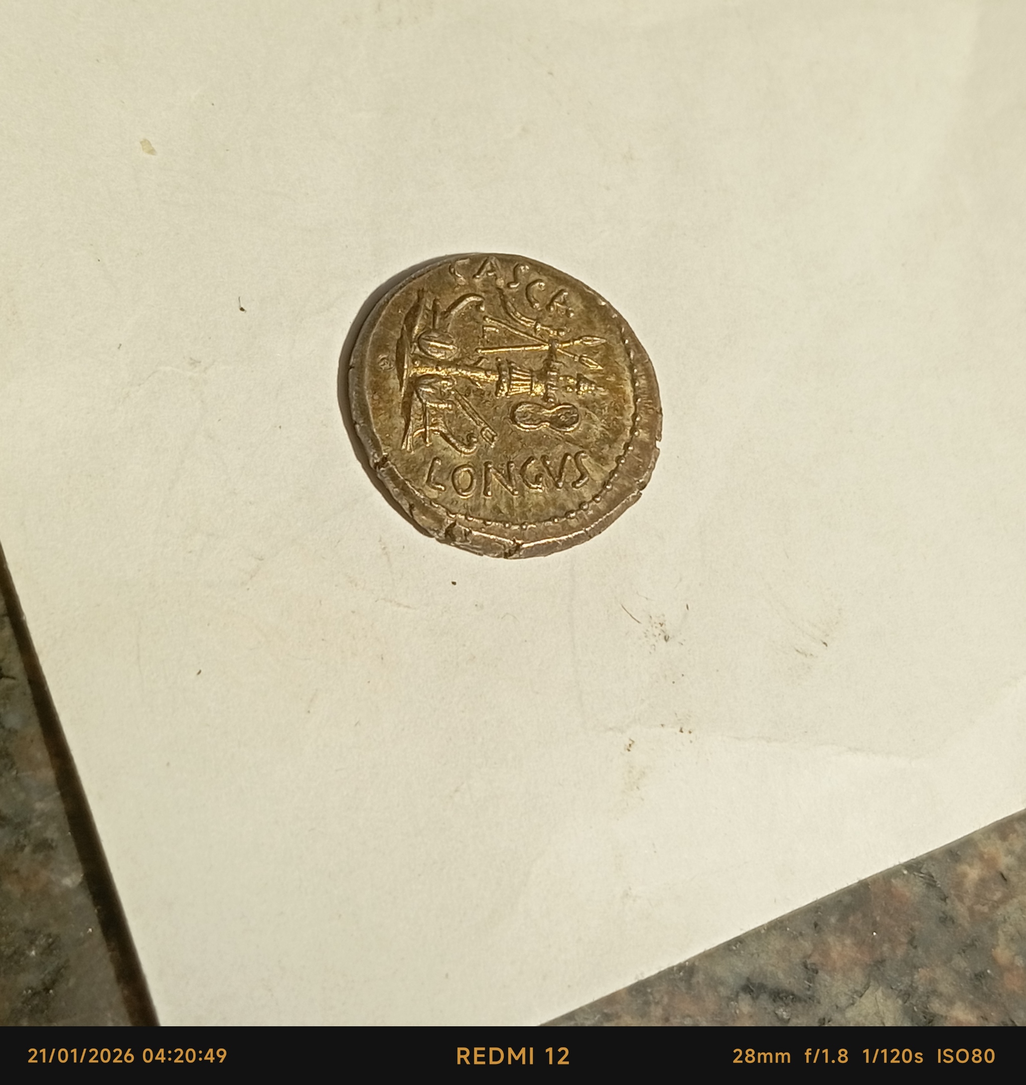 Reproduction Aureus & Denier Brutus "Casca Longus" – Assassinat de César – Image 6