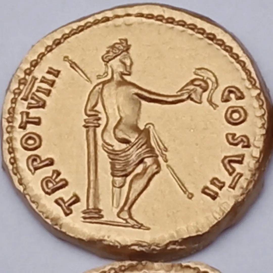 reproductions de monnaies antiques aureus titus gravure à la main au burin et marteau denarii monnaie coin Denarius – Image 3