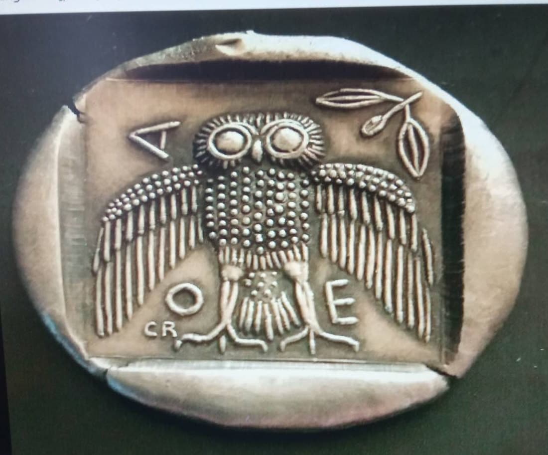 lot de 3. DRACHME TÉTRADRACHME Decadrachme chouette ATHÉNA Athèna Attica Athens monnaie coin