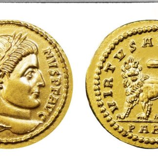 reproductions de monnaies antiques Solidus de Constantin le Grand (313 ap. J.C.)