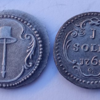 1 soldo Corse Pascal Paoli indépendante à partir de 1761 et jusqu'en 1768