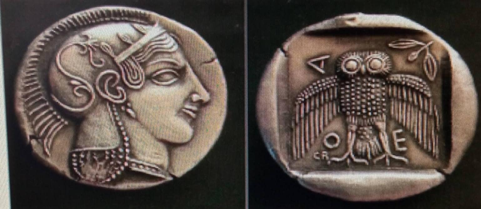 lot de 3. DRACHME TÉTRADRACHME Decadrachme chouette ATHÉNA Athèna Attica Athens monnaie coin – Image 4