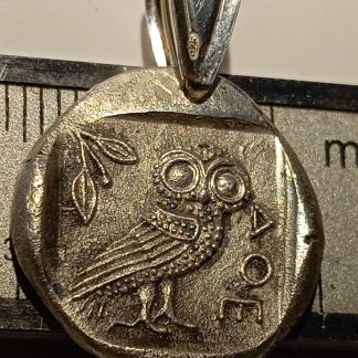 Médaille argent Reproduction pièces de monnaie grecques drachme Athènes Athèna Chouette denarii Denarius