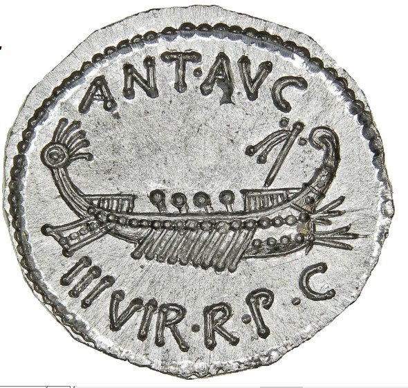 Reproductions monnaies antiques denier Marc-Antoine, Le VI ou Leg X ou chortis -Speculatorum ou Praetoriarum au choix.