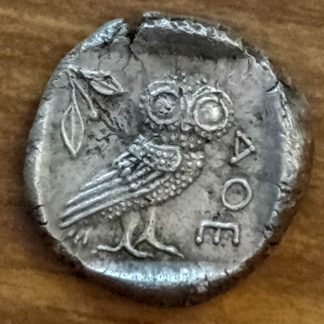 Reproduction pièces de monnaie grecques drachme Athènes Athèna Chouette SILVER 925% denarii monnaie coin Denarius