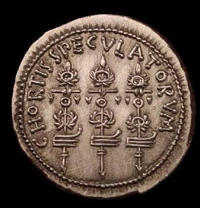 Reproductions monnaies antiques denier Marc-Antoine, Le VI ou Leg X ou chortis -Speculatorum ou Praetoriarum au choix. – Image 5