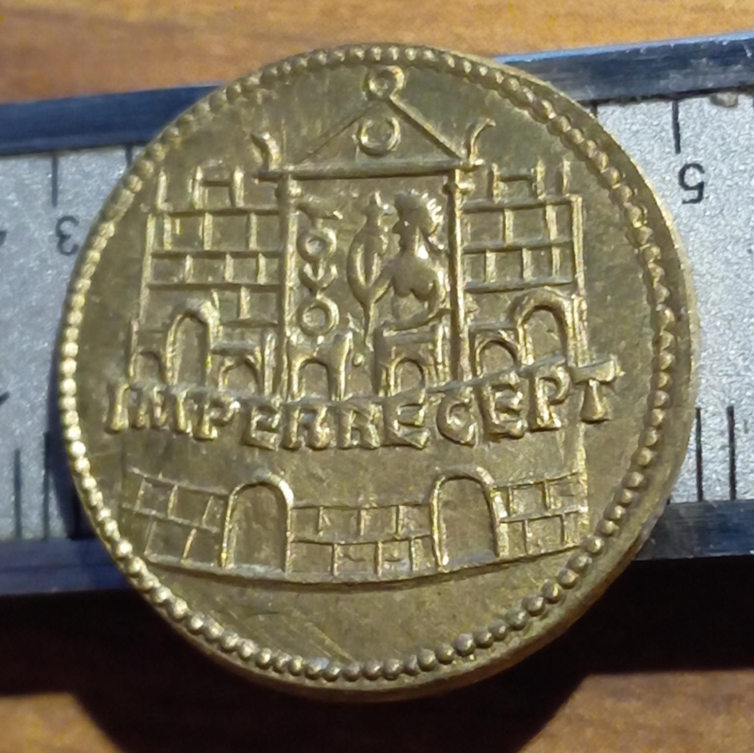 reproductions de monnaies antiques aureus de l'empereur Claudeau camp prétorien. denarii monnaie coin Denarius – Image 2