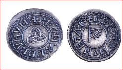 reproductions de monnaies antiques denarii monnaie coin Denarius ANGLO-SAXON Anglo-Vikings Penny Anlaf Guthfrithsson