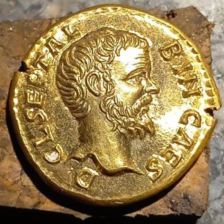 Reproductions de monnaies antiques DENIER Clodius Albinus gravure à la main au burin et marteau denarii monnaie coin Denarius