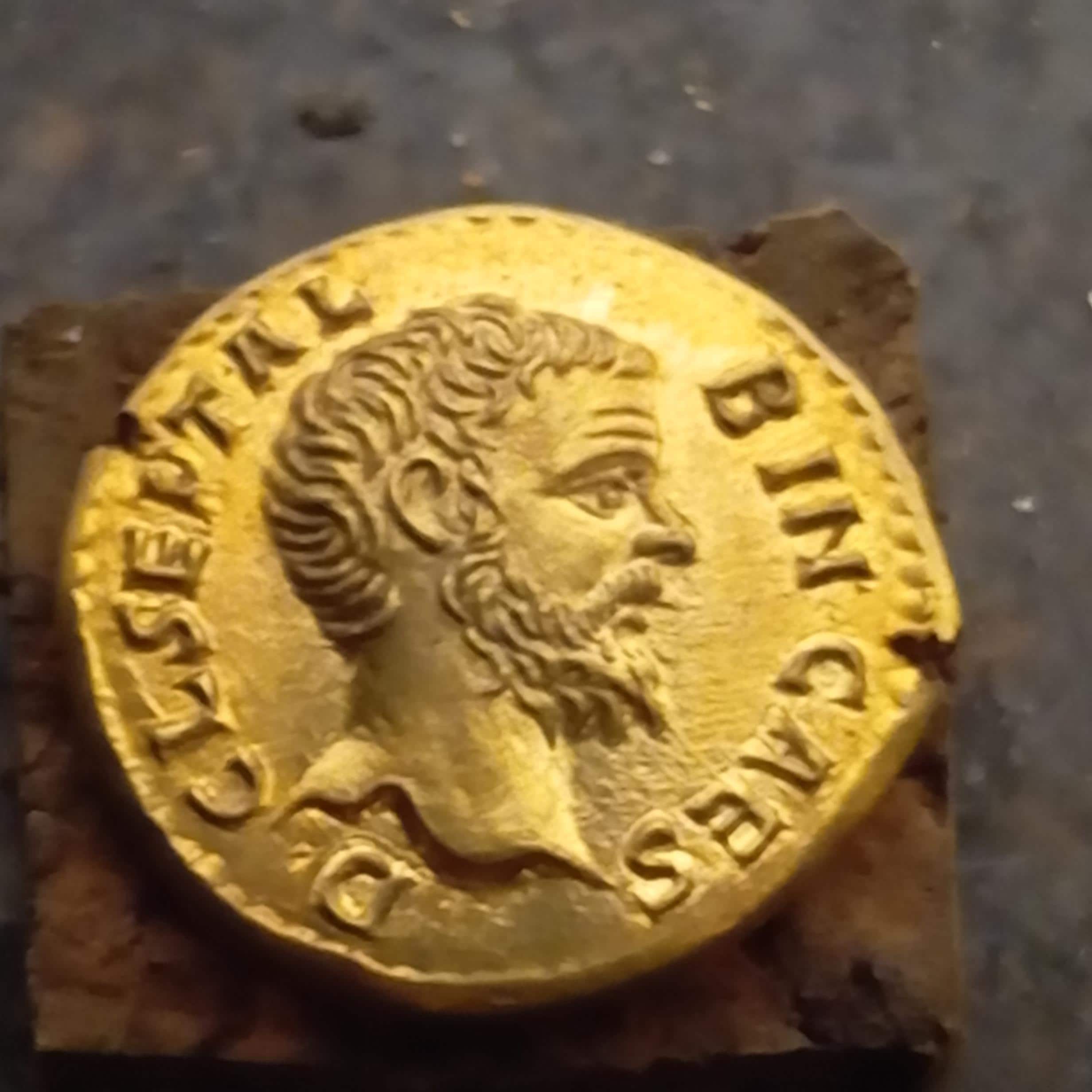 Reproductions de monnaies antiques DENIER Clodius Albinus gravure à la main au burin et marteau denarii monnaie coin Denarius – Image 7
