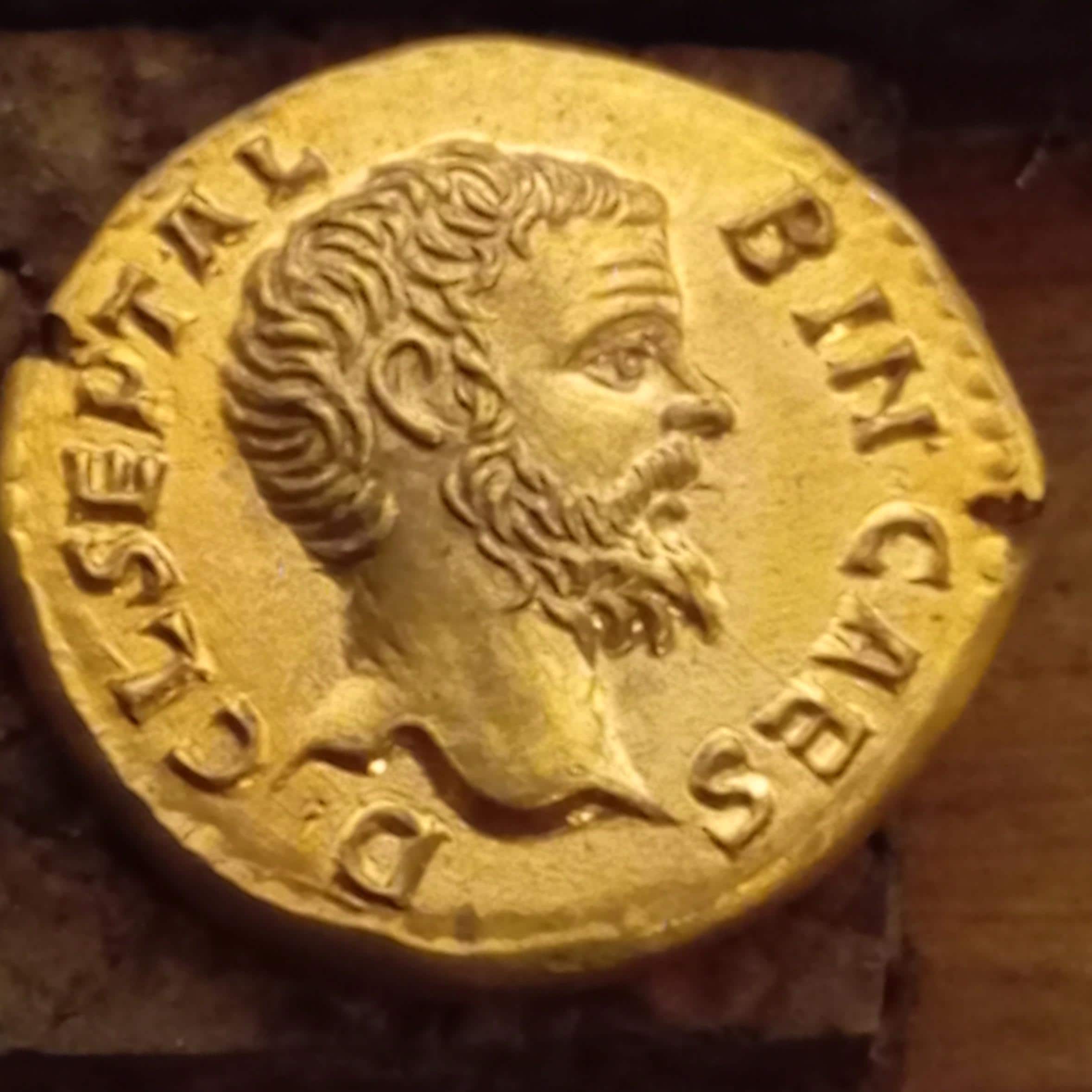 Reproductions de monnaies antiques DENIER Clodius Albinus gravure à la main au burin et marteau denarii monnaie coin Denarius – Image 4