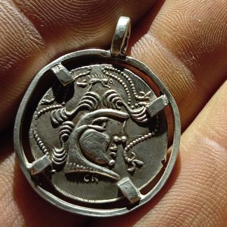 Reproductions monnaies Gaulois Baïocasses ou OSIMIES SANGLIERS denarii coin Denarius antiques STATERE en Argent