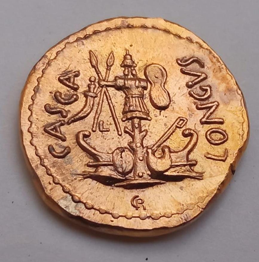 Reproduction Aureus & Denier Brutus "Casca Longus" – Assassinat de César – Image 2