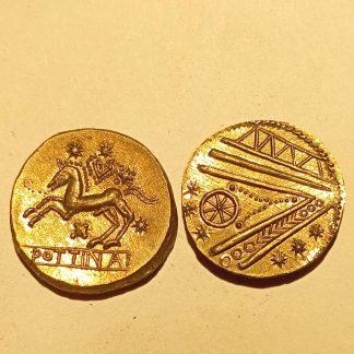 Gaule Belgique Trévires Statère Pottina dérivé du type à l œil repro