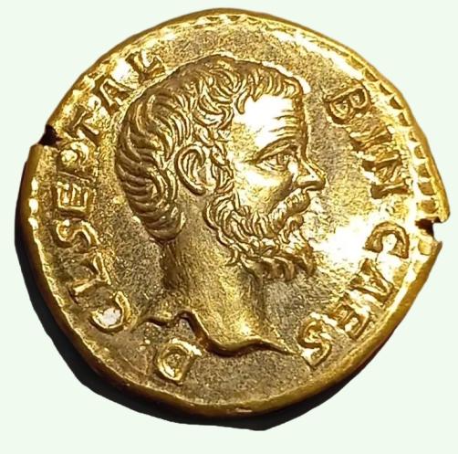 Reproductions de monnaies antiques DENIER Clodius Albinus gravure à la main au burin et marteau denarii monnaie coin Denarius – Image 2