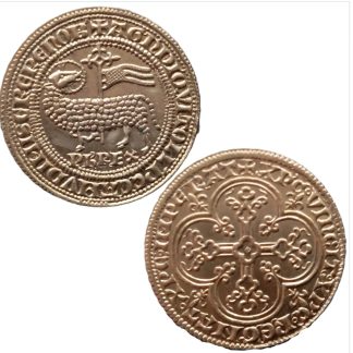Reproduction Agnel d’or, Philippe IV le Bel ordonne l'arrestation de tous les Templiers