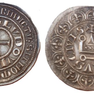 Reproduction Gros Tournois, Louis IX Saint-Louis, Monnaie des Templiers