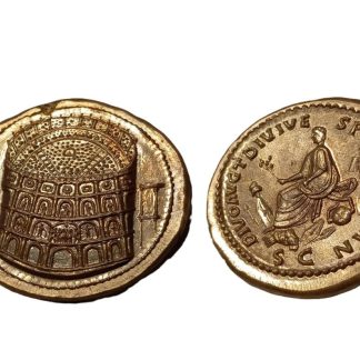 Sesterce Colisée Reproduction Monnaie Romaine, Amphithéâtre Flavien, Fait Main