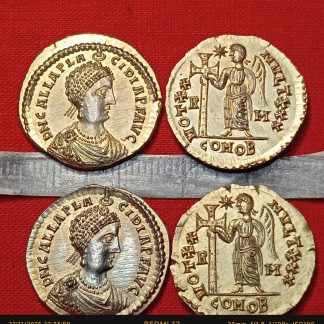 Solidus Galla Placidia, Reproduction Monnaie Byzantine, Antique, Numismatique, épouse de Constantin III et mère de Valentinien III.