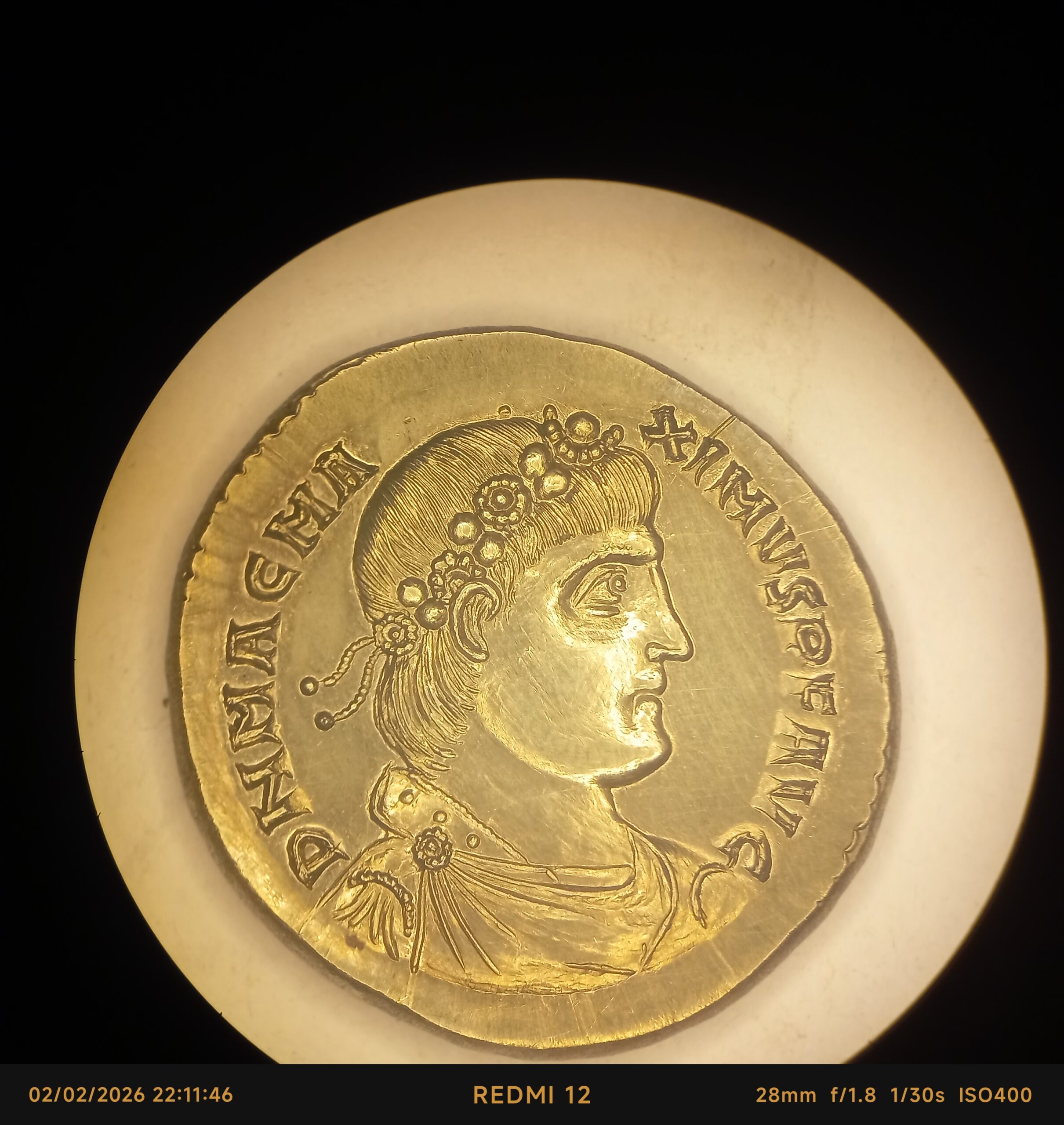 Solidus Magnus Maximus Londinium-Augusta (Londres) Reproduction de Monnaie Rare – Image 10