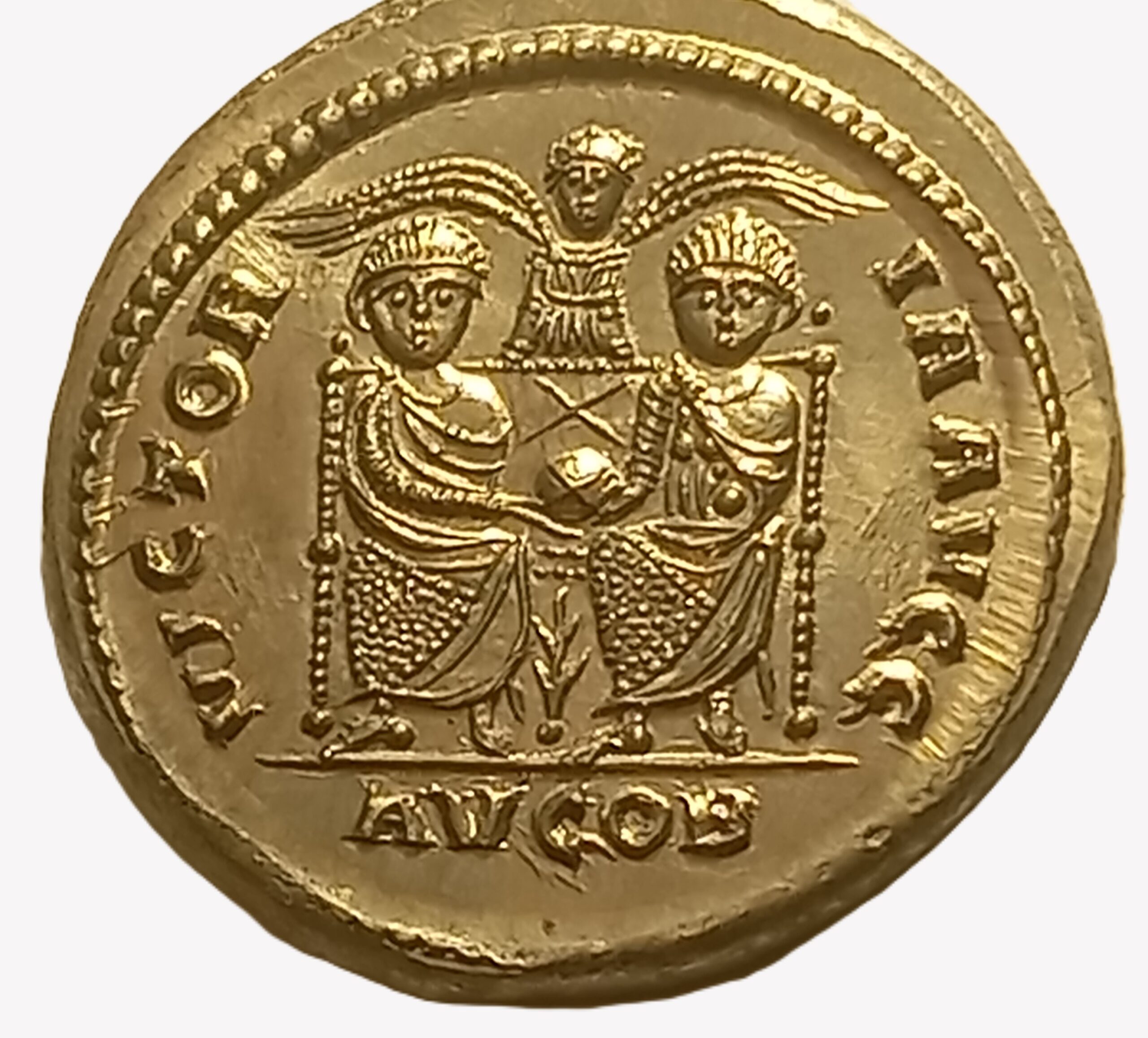 Solidus Magnus Maximus Londinium-Augusta (Londres) Reproduction de Monnaie Rare – Image 6