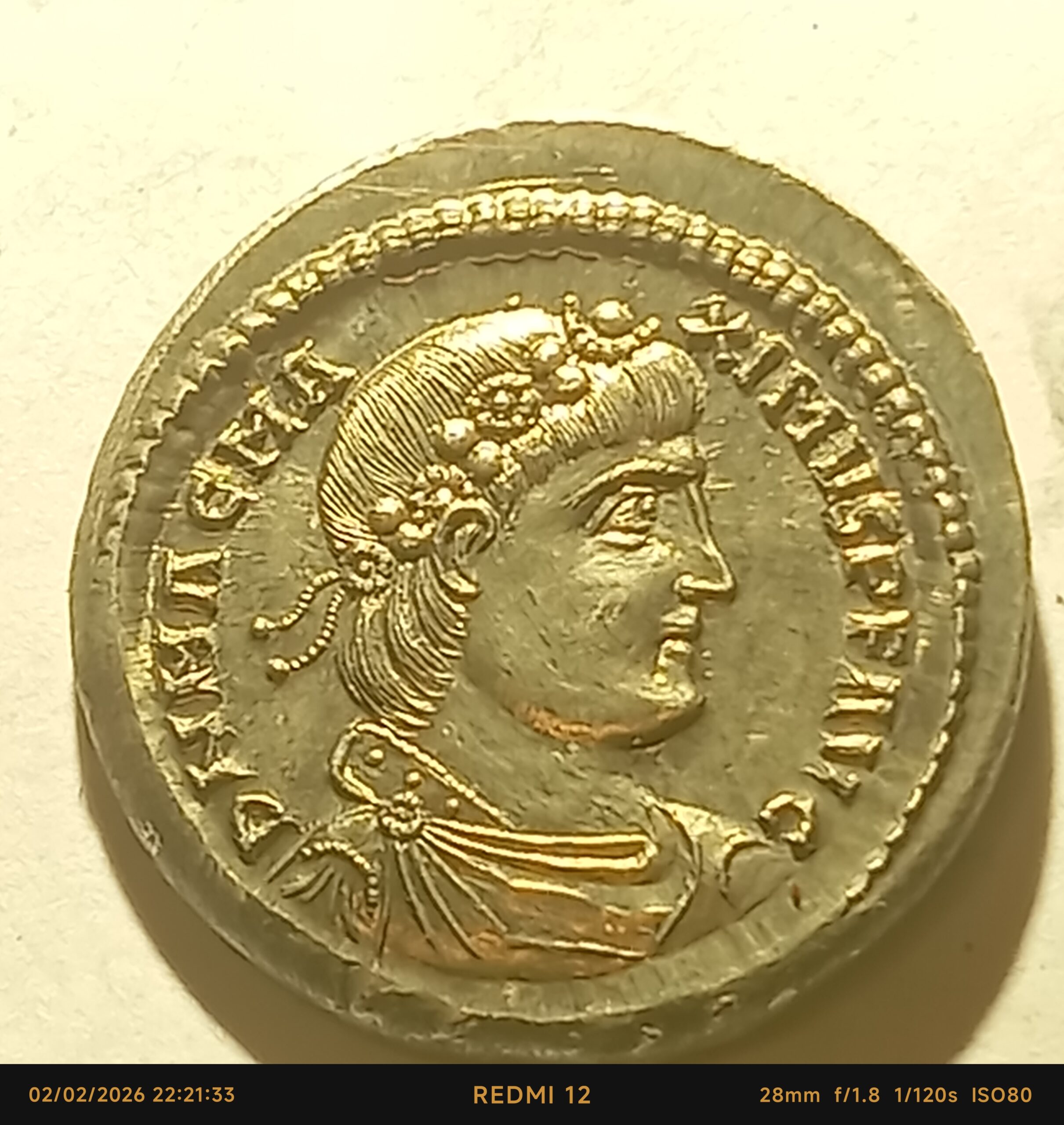Solidus Magnus Maximus Londinium-Augusta (Londres) Reproduction de Monnaie Rare – Image 12