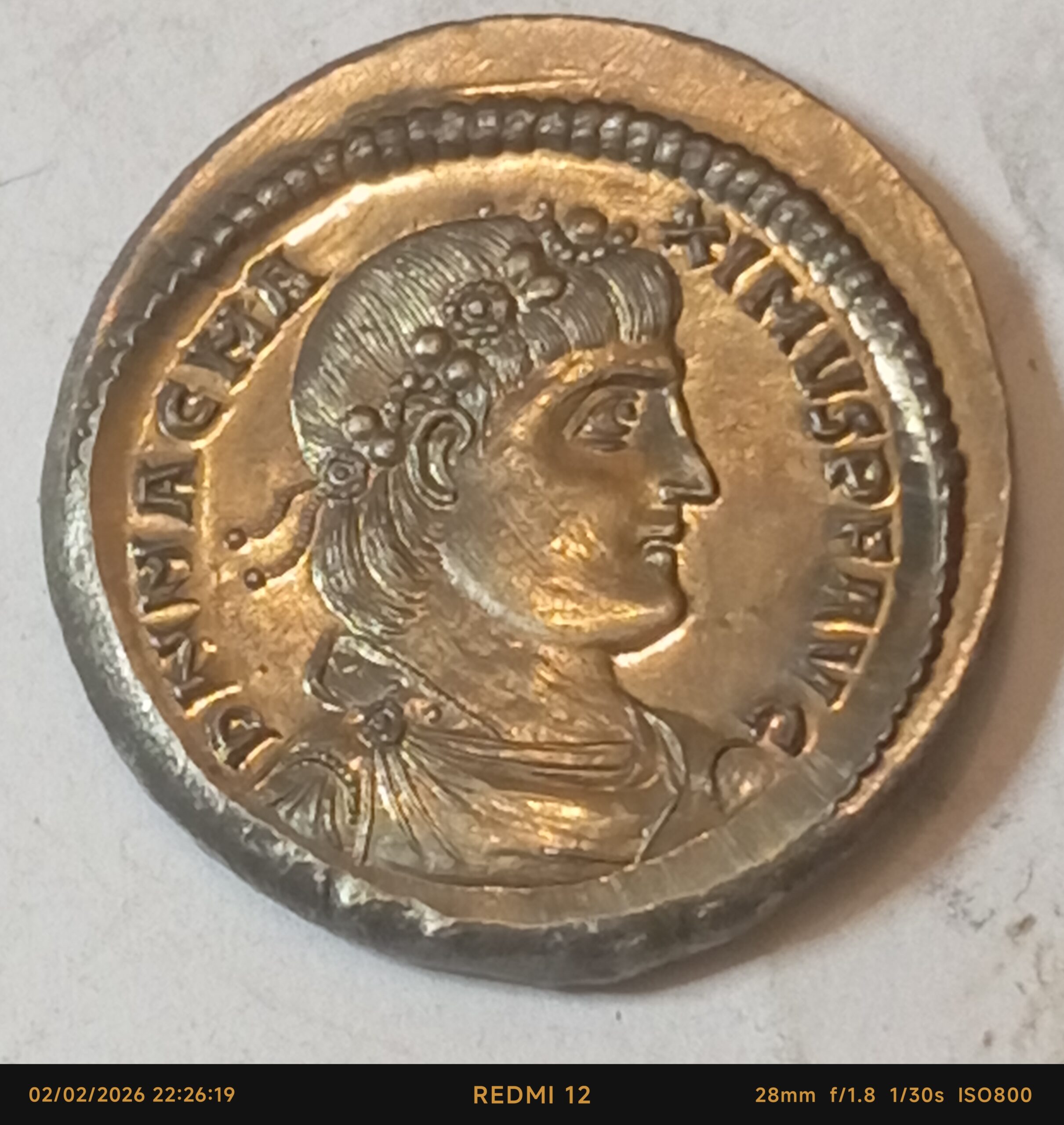 Solidus Magnus Maximus Londinium-Augusta (Londres) Reproduction de Monnaie Rare – Image 18
