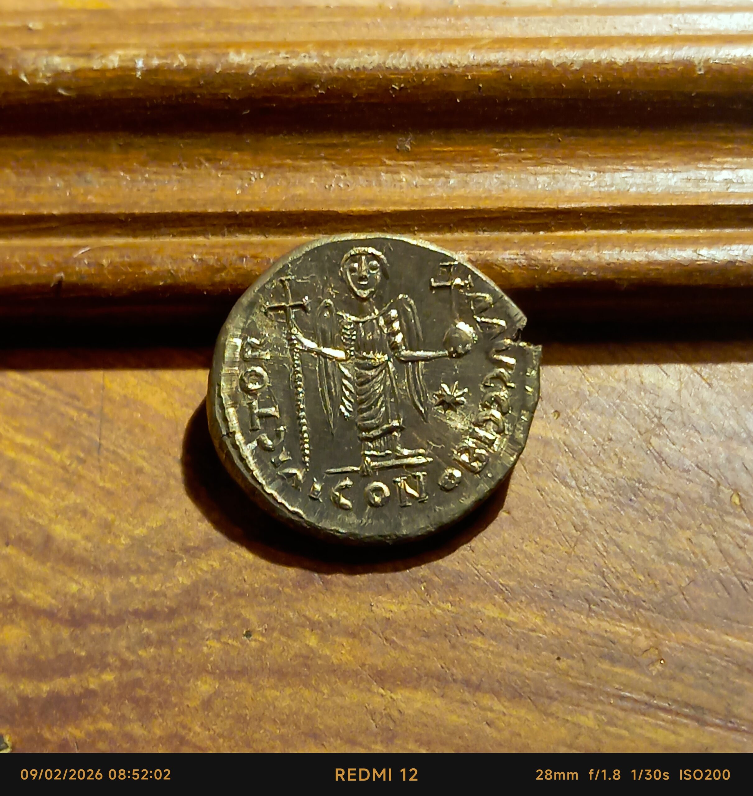 Reproductions de monnaies Théodebert Ier Roi de Metz ou d’Austrasie Solidus ou sou d’or 534-548 – Image 5