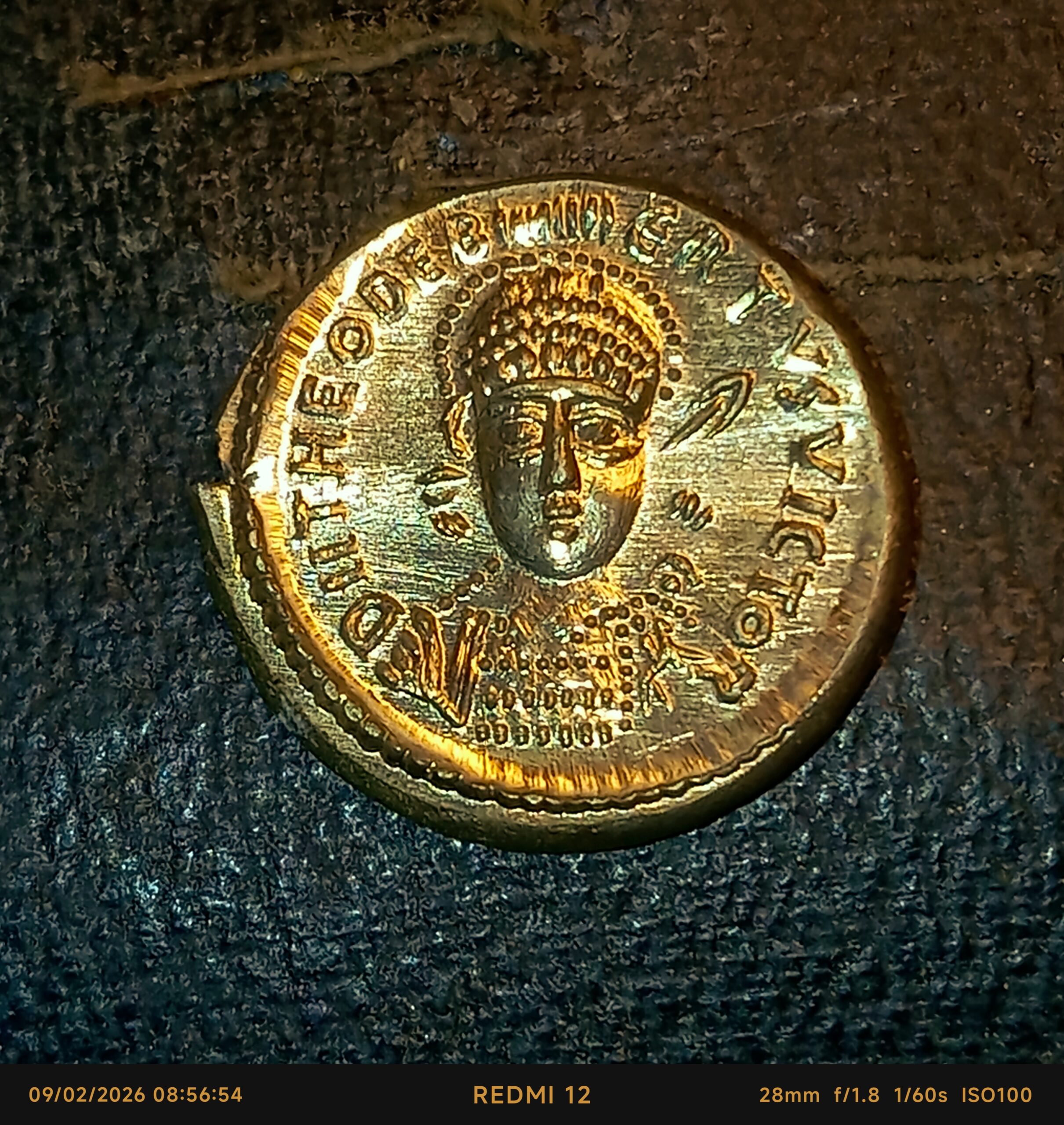 Reproductions de monnaies Théodebert Ier Roi de Metz ou d’Austrasie Solidus ou sou d’or 534-548 – Image 20