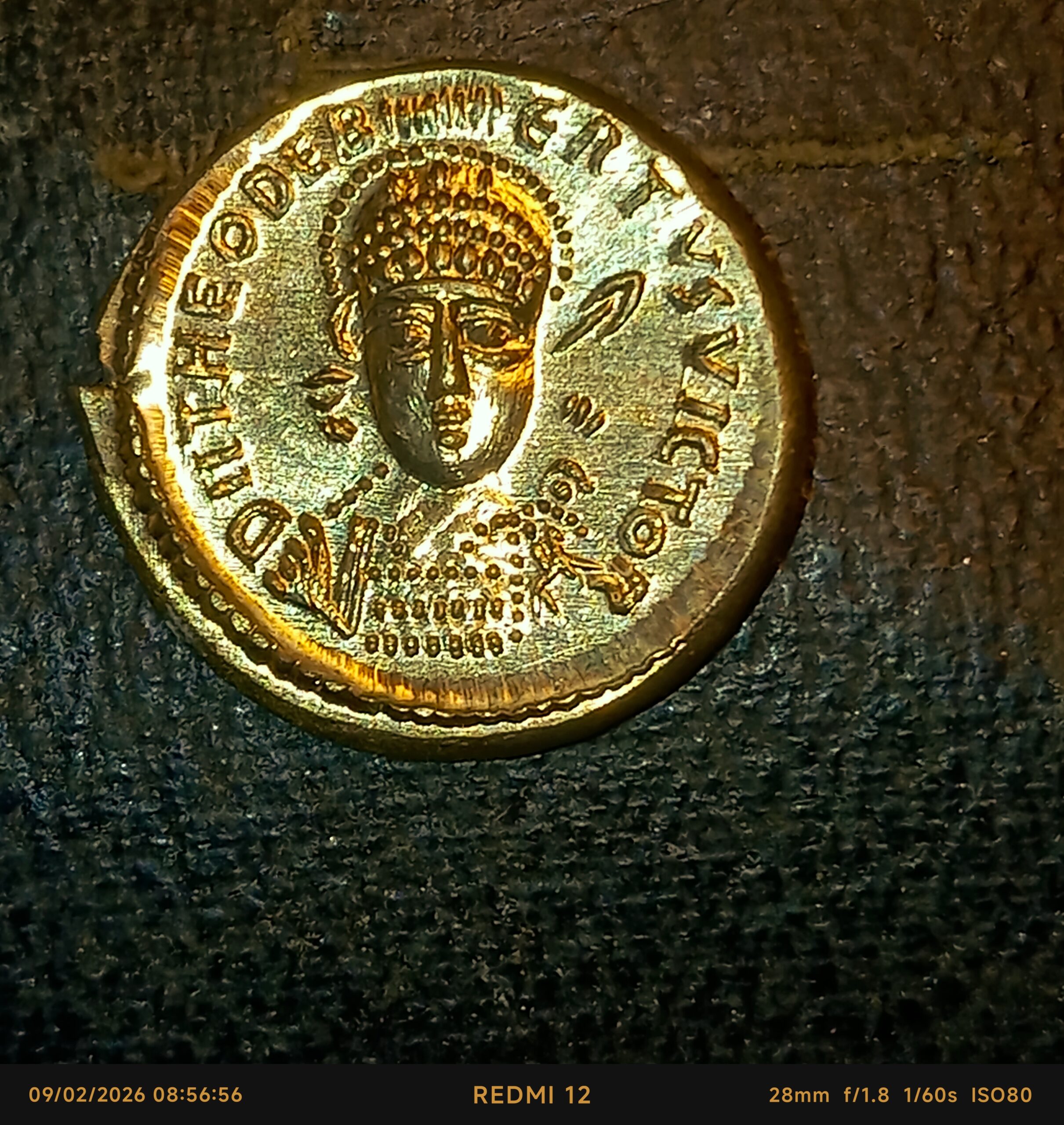 Reproductions de monnaies Théodebert Ier Roi de Metz ou d’Austrasie Solidus ou sou d’or 534-548 – Image 21