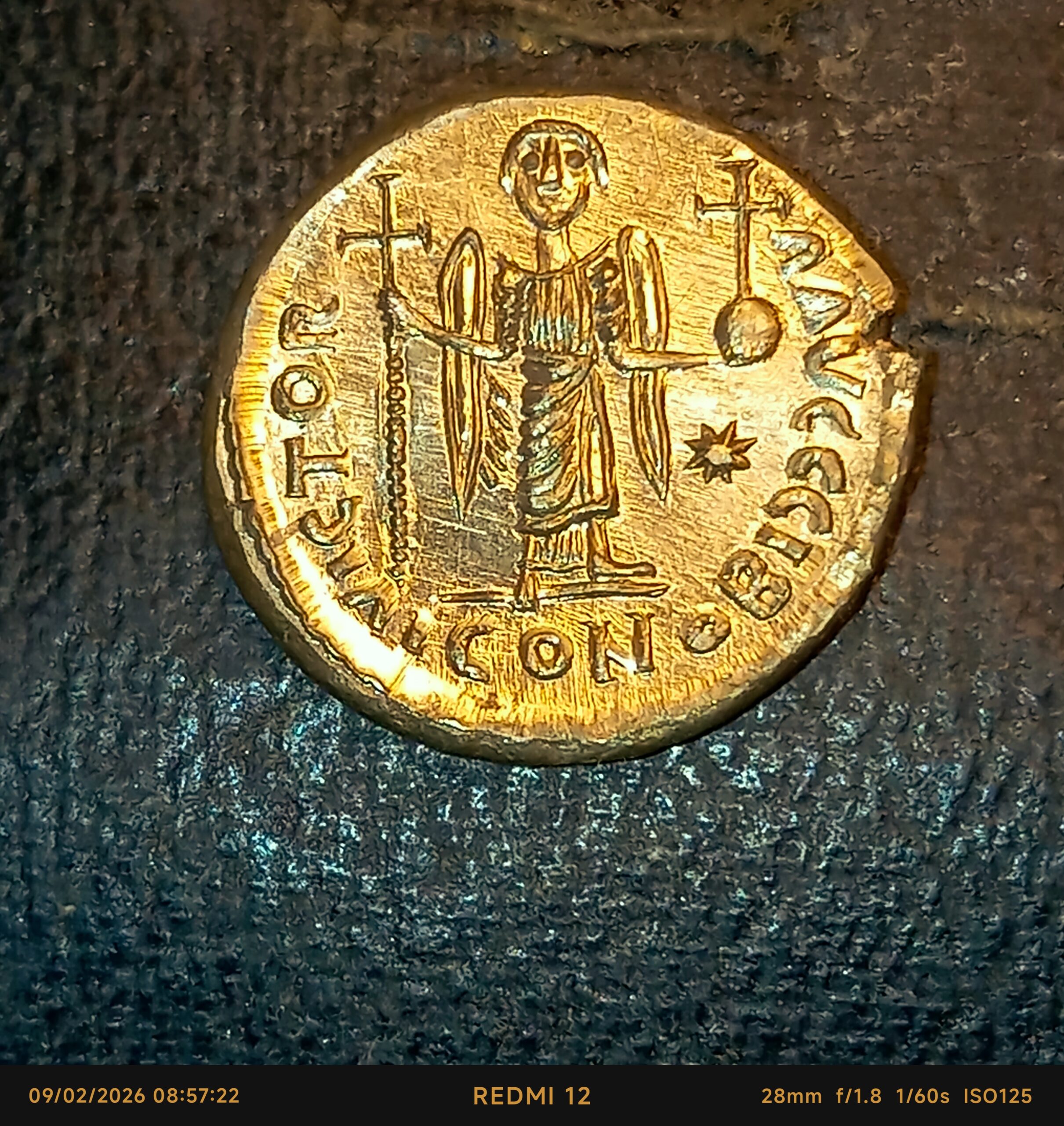 Reproductions de monnaies Théodebert Ier Roi de Metz ou d’Austrasie Solidus ou sou d’or 534-548 – Image 23