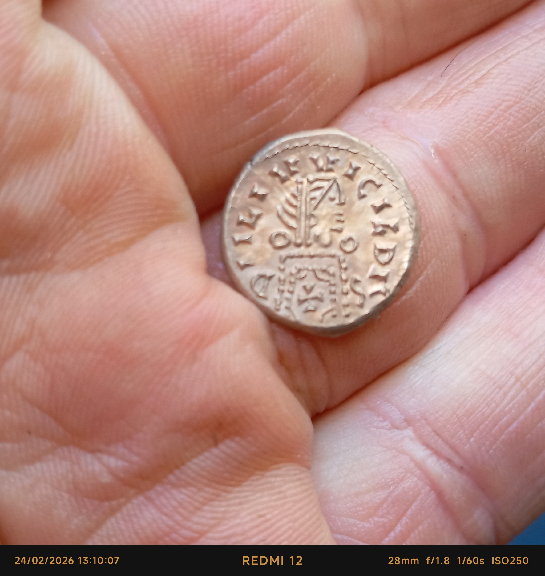 Visigoth gold coin Tremissis Leovigild replica