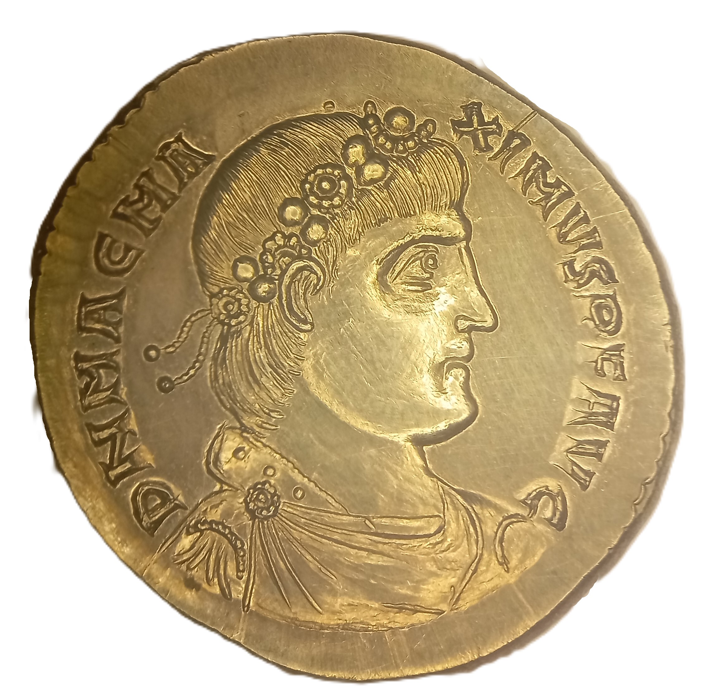 Solidus Magnus Maximus Londinium-Augusta (Londres) Reproduction de Monnaie Rare – Image 7